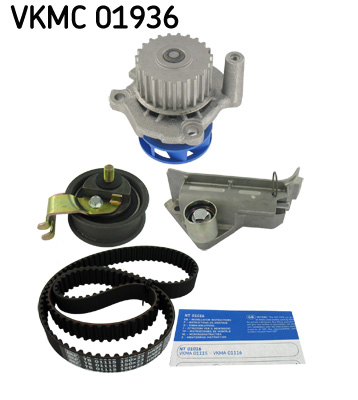SKF VKMC 01936 Pompa acqua + Kit cinghie dentate